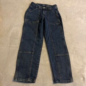 Old Navy Women's Straight Leg Jeans in Dark Wash Blue